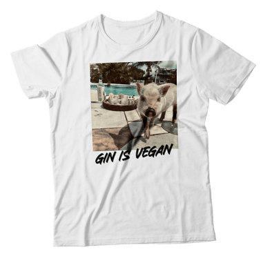 Gin is Vegan white tee
